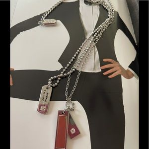 Armani Exchange tag necklace